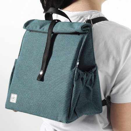 Deepteal Backpack με μαύρα λουράκια